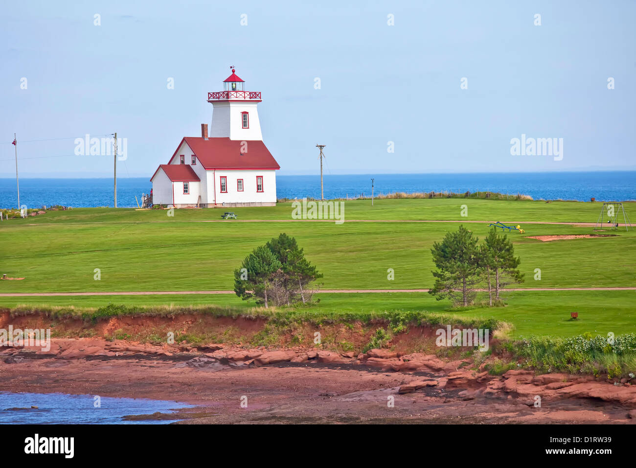 Wood Islands Lighthouse located in eastern Prince Edward Island, Canada