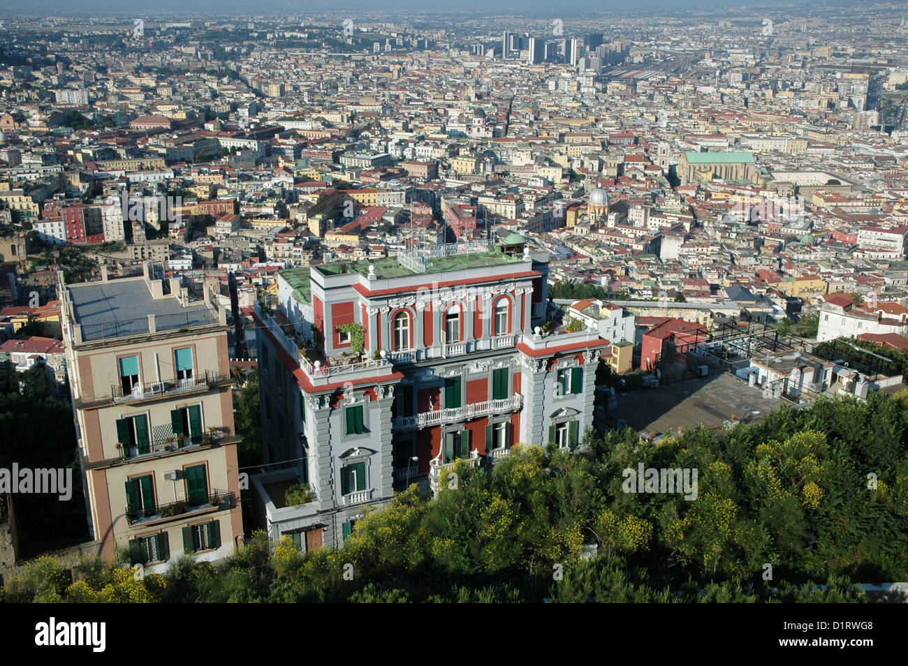 Napoli, Italy, the city seen from the Vomero hill Stock Photo