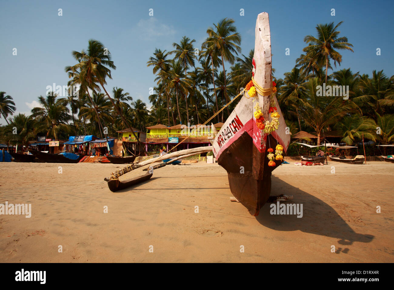 beach and beach houses in Goa Stock Photo Alamy