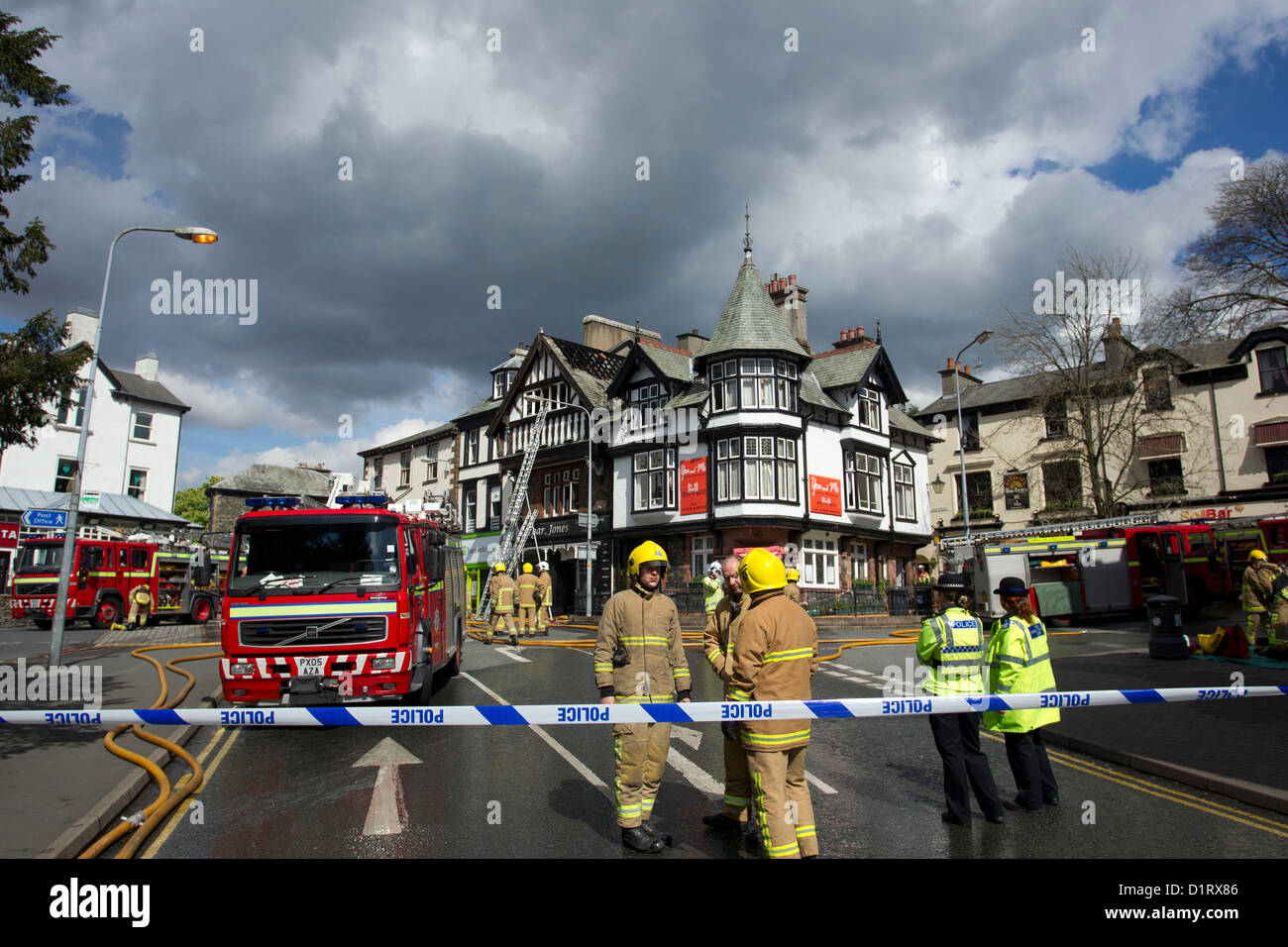 t fire incident in Bowness on Windermere Cumbria Fire & Rescue