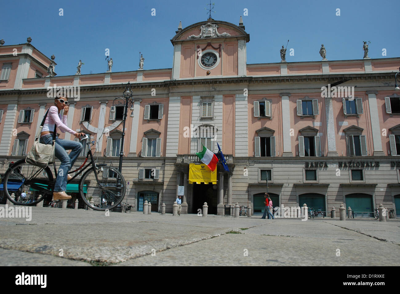 Piacenza, Emilia-Romagna, Italy, Piazza and Palazzo del Governatore Stock Photo
