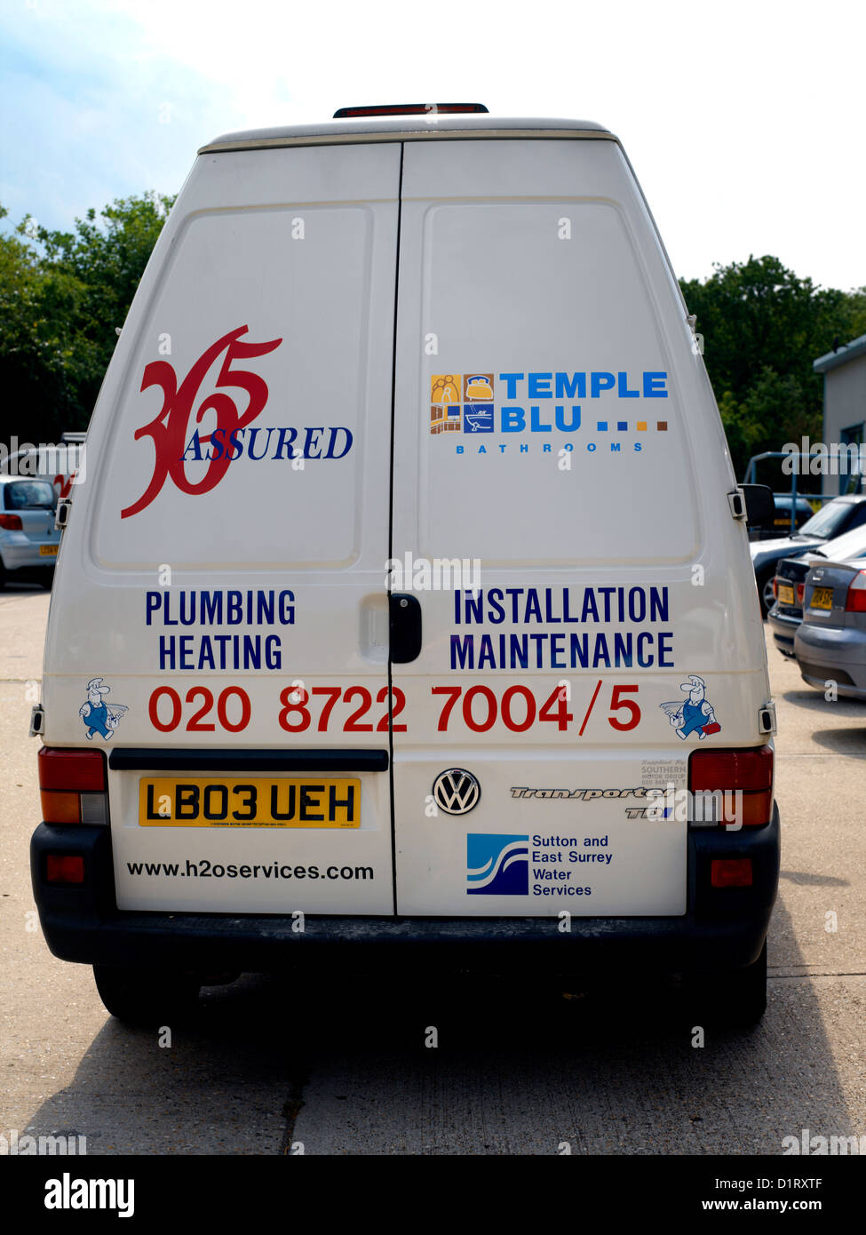 Installation & Maintenance Van for Sutton & East Surrey Water Services Stock Photo