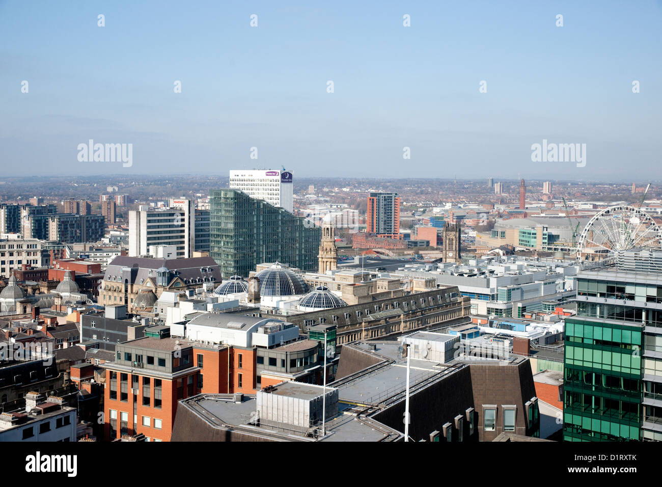 Manchester Skyline from above Stock Photo - Alamy