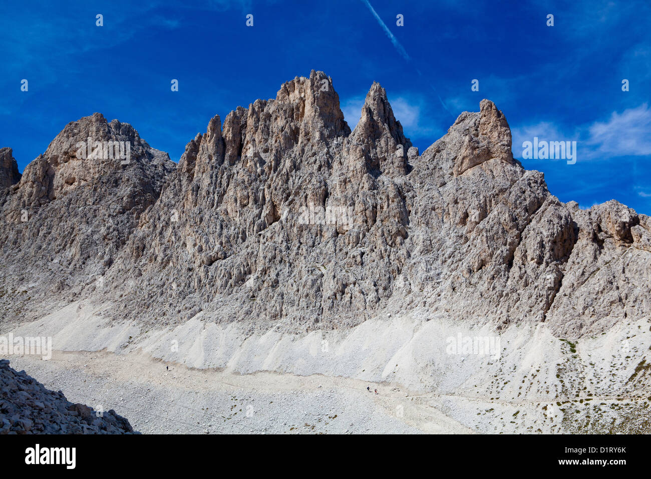 Croda di Re Laurino near Re Alberto refuge, Catinaccio, Dolomites ...