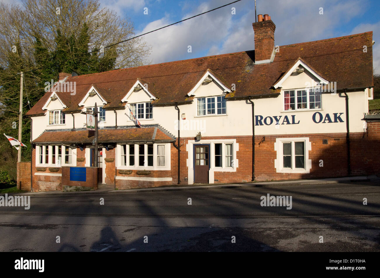 Royal Oak Pub Shrewton Wiltshire England UK Stock Photo