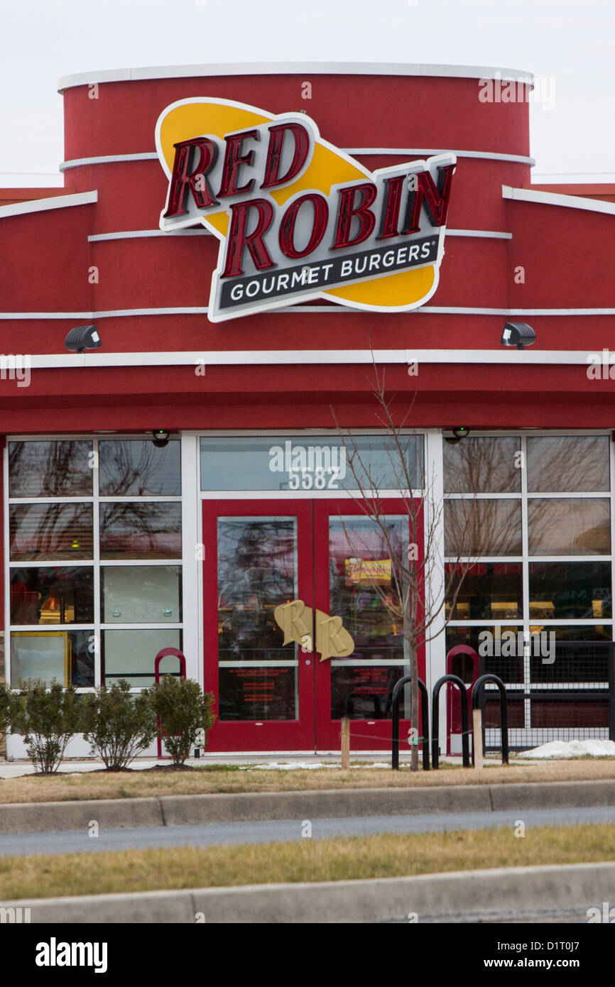 A Red Robin Gourmet Burgers casual dining chain restaurant Stock Photo -  Alamy