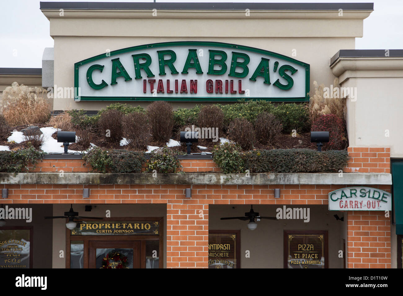 A Carrabba's Italian Grill casual dining chain restaurant.  Stock Photo