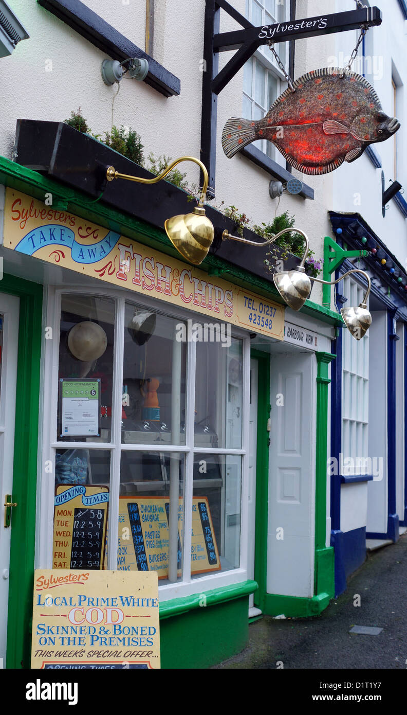 A Fish & Chip Shop, Appledore, Devon, UK Stock Photo - Alamy