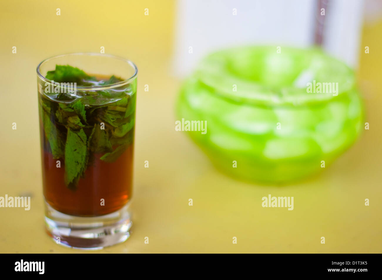 Green tea with mint Stock Photo Alamy
