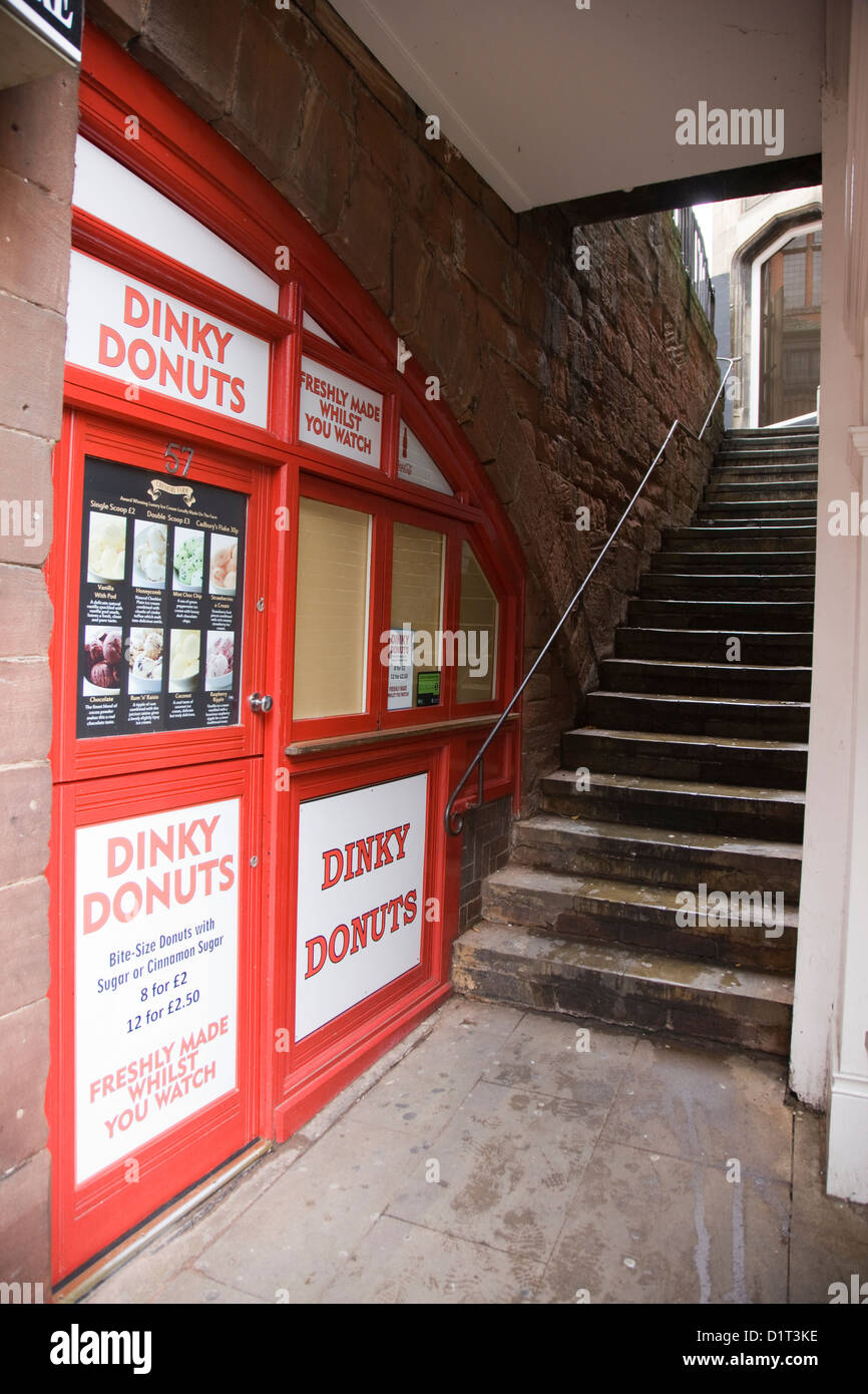 Dinky Donuts shop in the centre of Chester Stock Photo Alamy