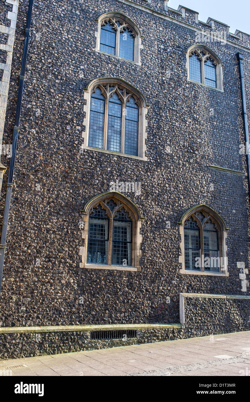 The North Side of Norwich Guildhall Stock Photo