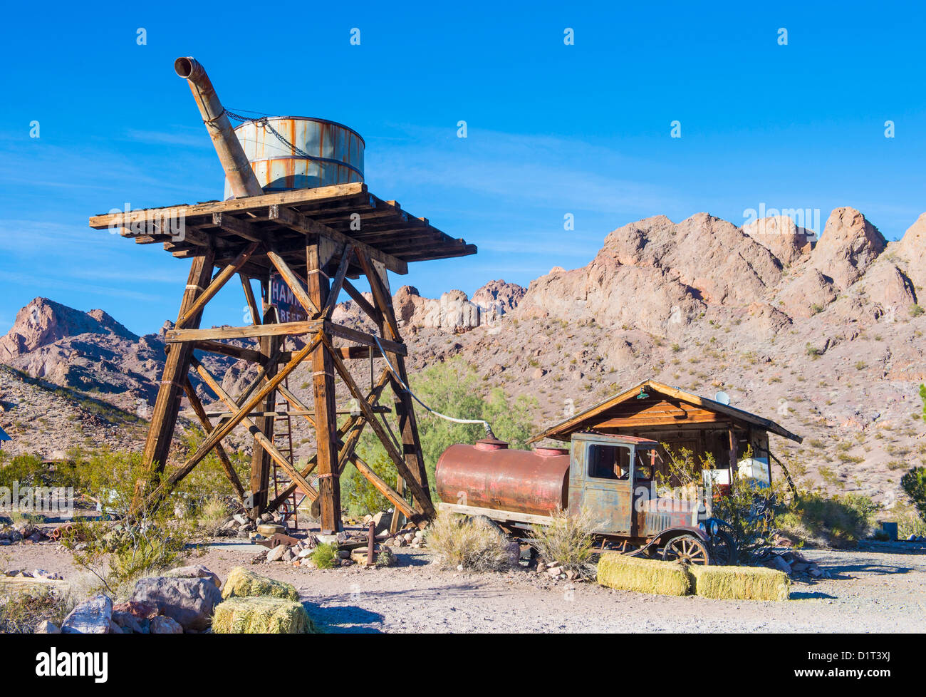 Old wooden house in Nelson Nevada ghost town Stock Photo Alamy