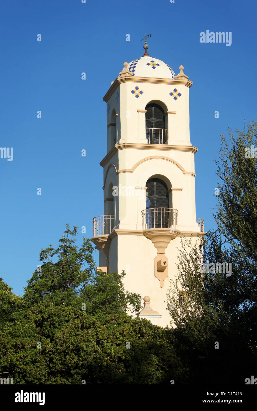 Ojai Post Office Tower Stock Photo Alamy