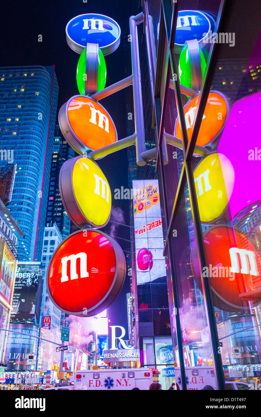 The M&M world store in Times square New York Stock Photo Alamy