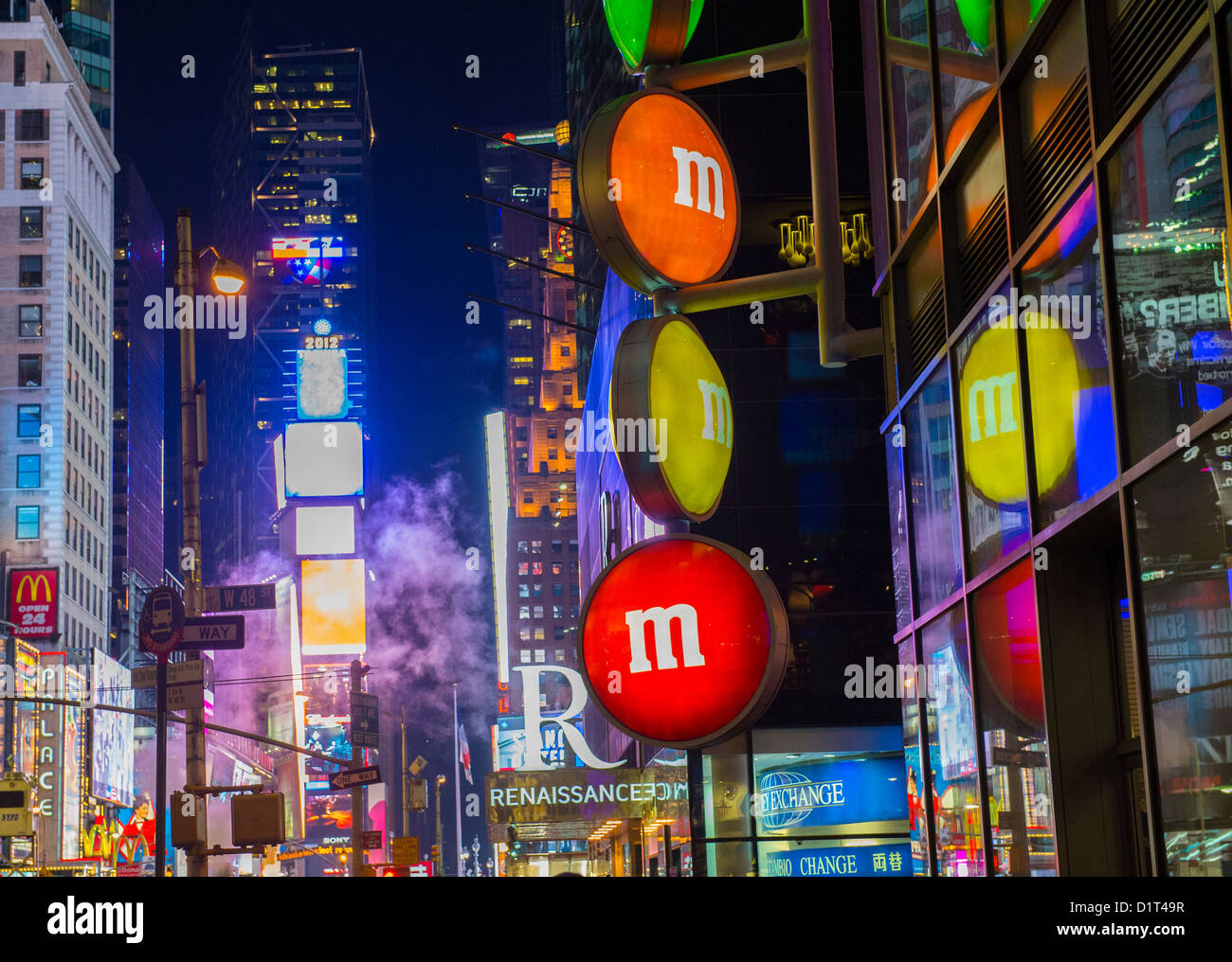 The M&M world store in Times square New York Stock Photo
