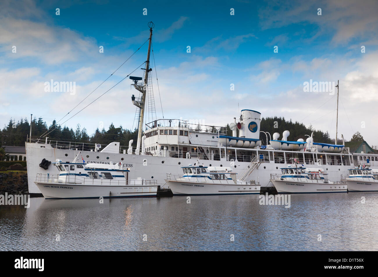 Canada, British Columbia, Vancouver Island, Ucluelet, Canadian Princess Resort Stock Photo