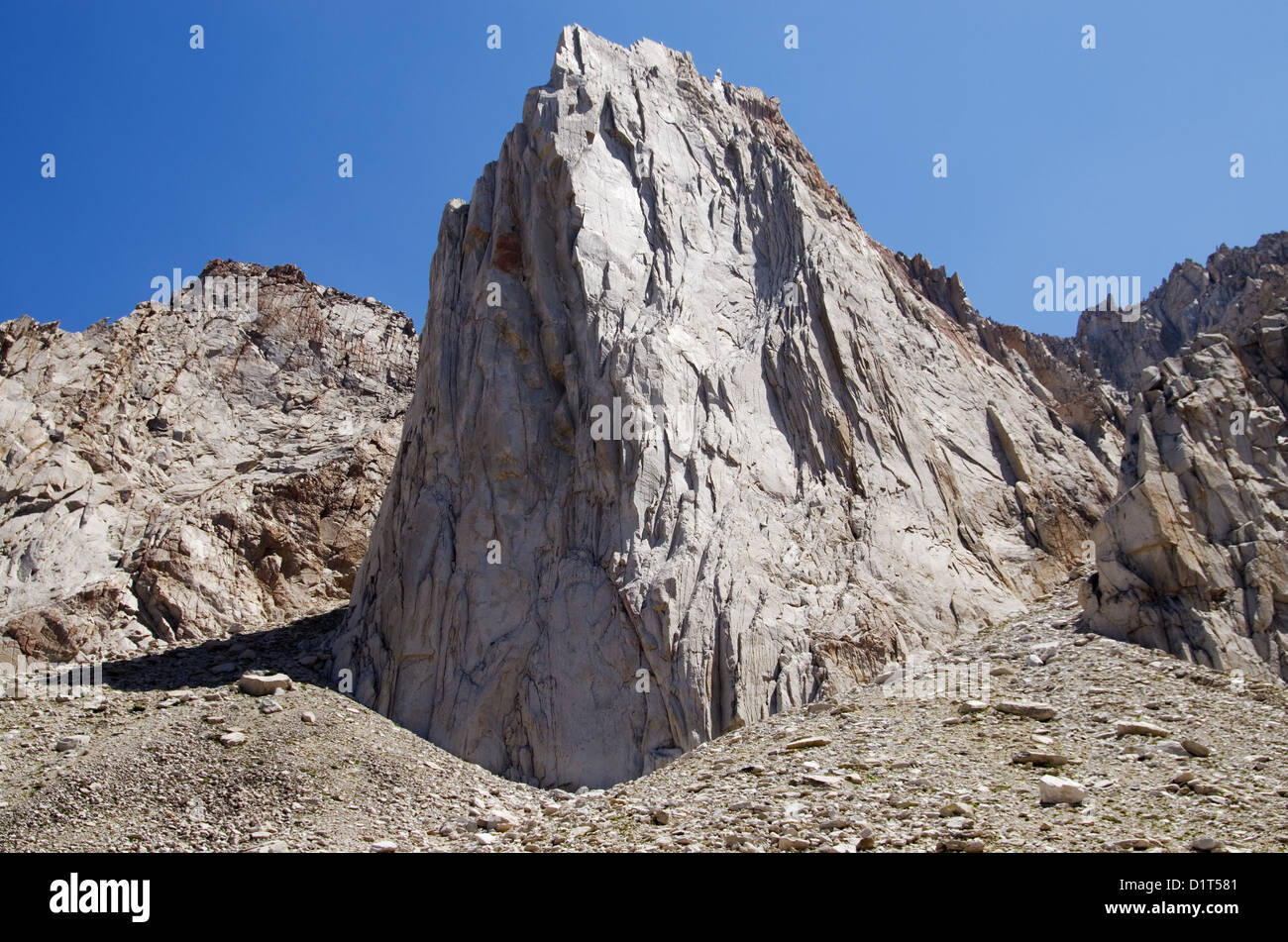 The Incredible Hulk rock formation in the Sierra Nevada Mountains Stock Photo