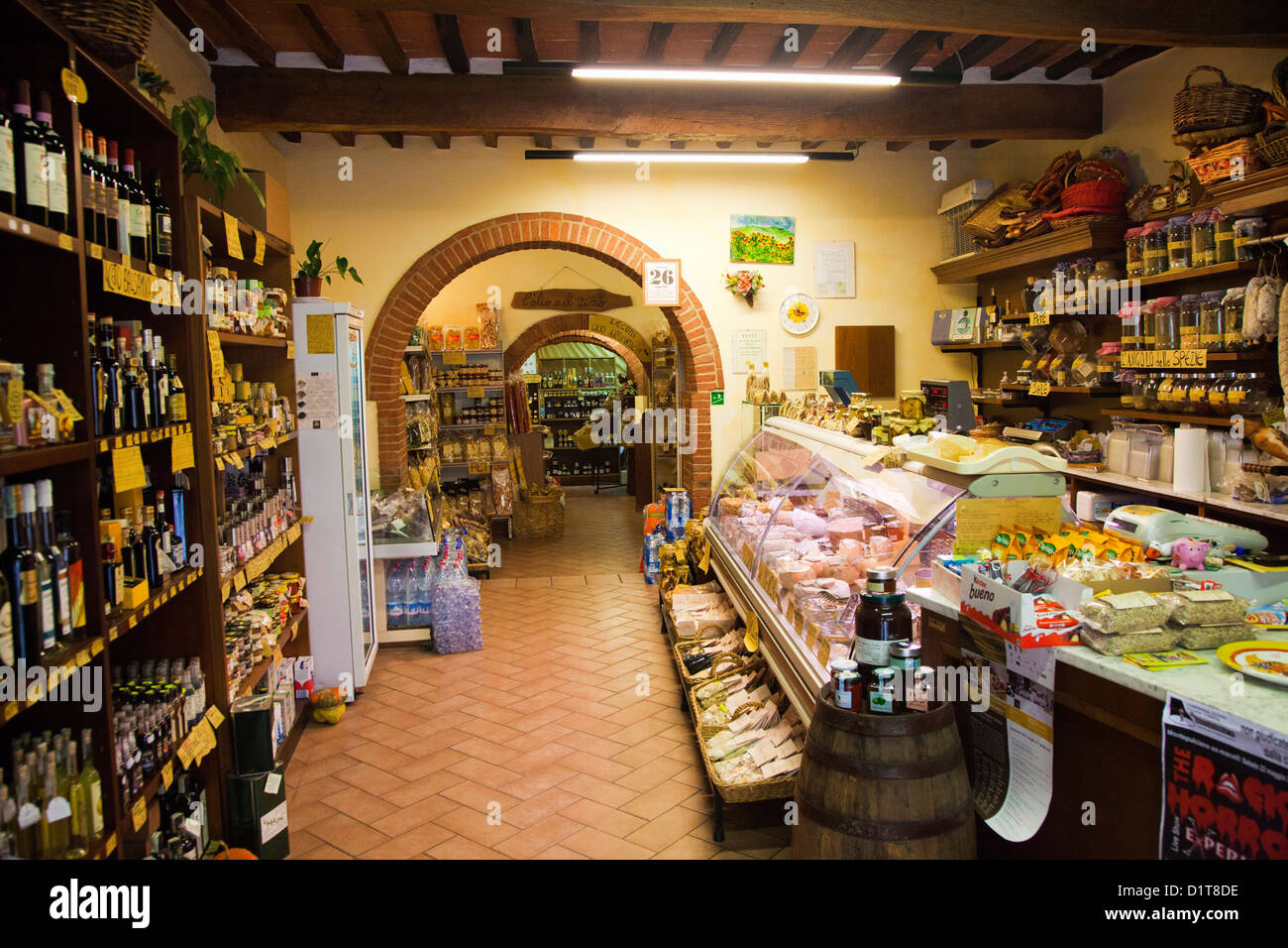 Europe. Italy. Montepulciano. Shopping in Market Stock Photo ...