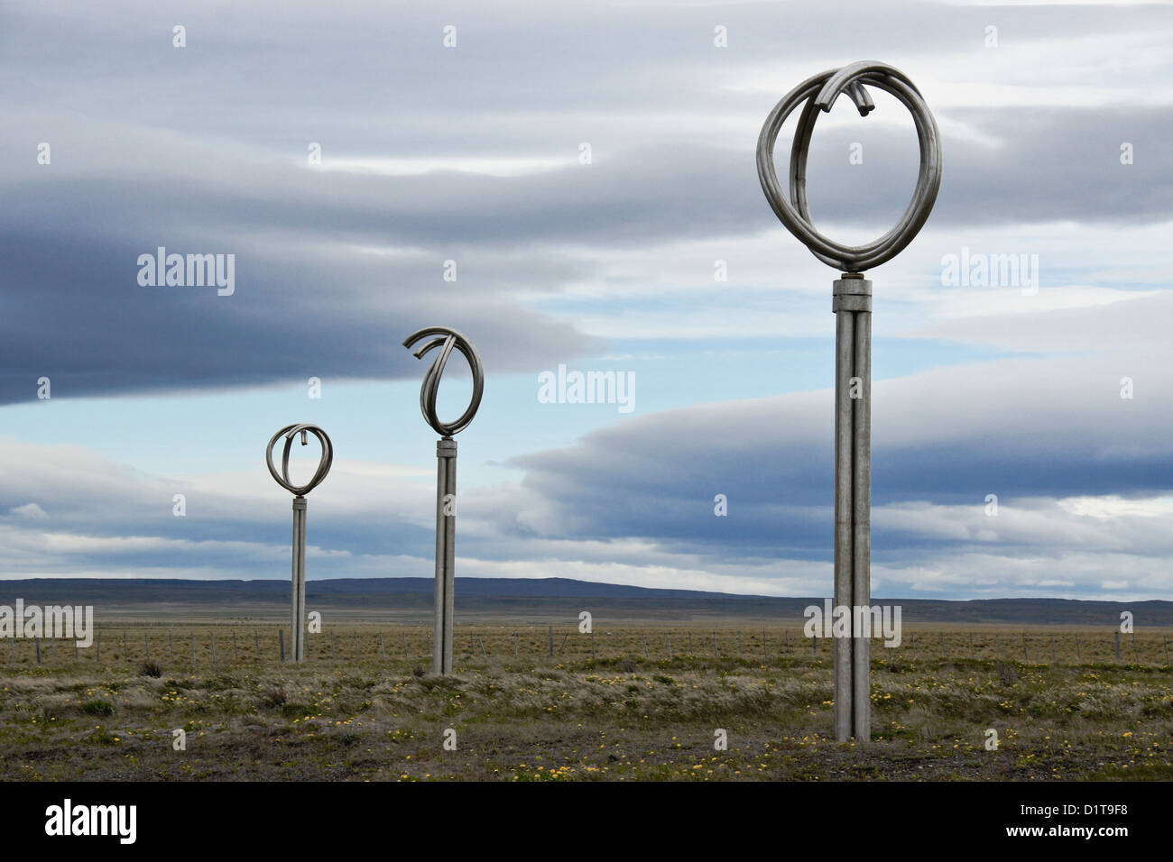 Monument to the Wind (Monumento al Viento), Patagonia, Chile Stock Photo