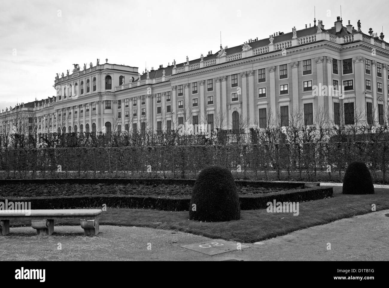 -Schönbrunn Palace- Vienna (Austria). Stock Photo