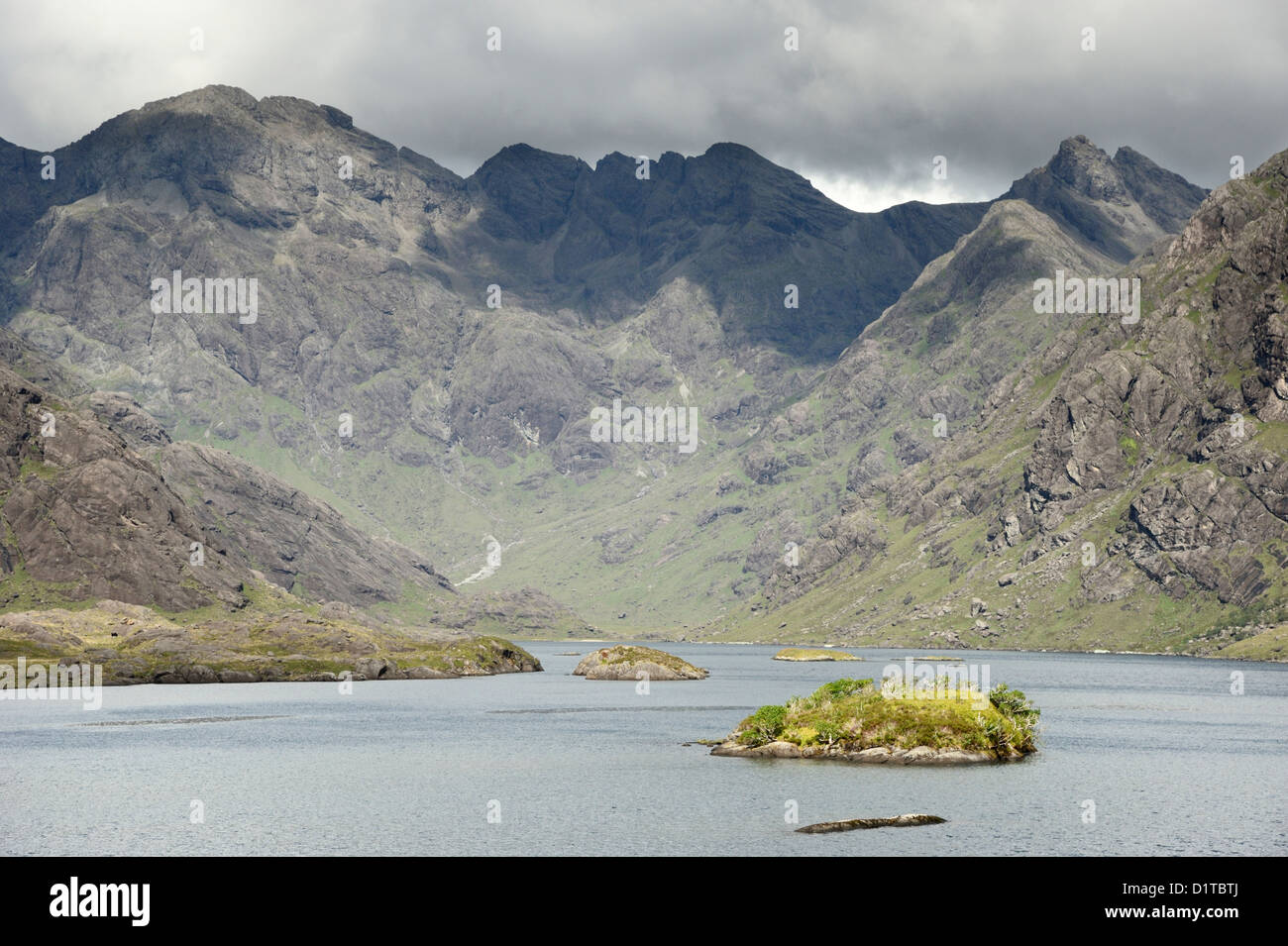 Light and shade on the Cuillins and Loch Coruisk Stock Photo
