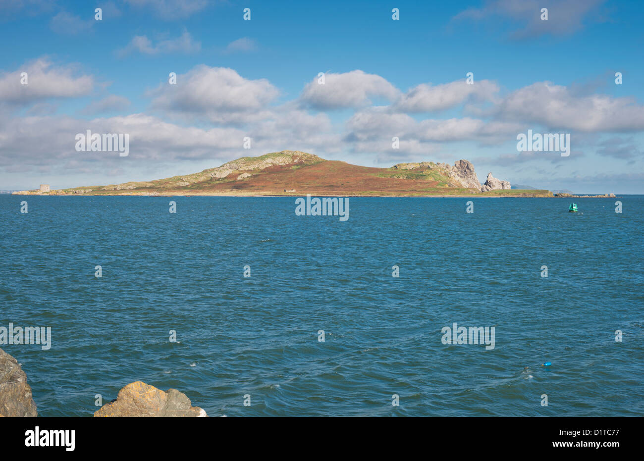 The island of Ireland's Eye from the pier at Howth, Dublin, Ireland ...