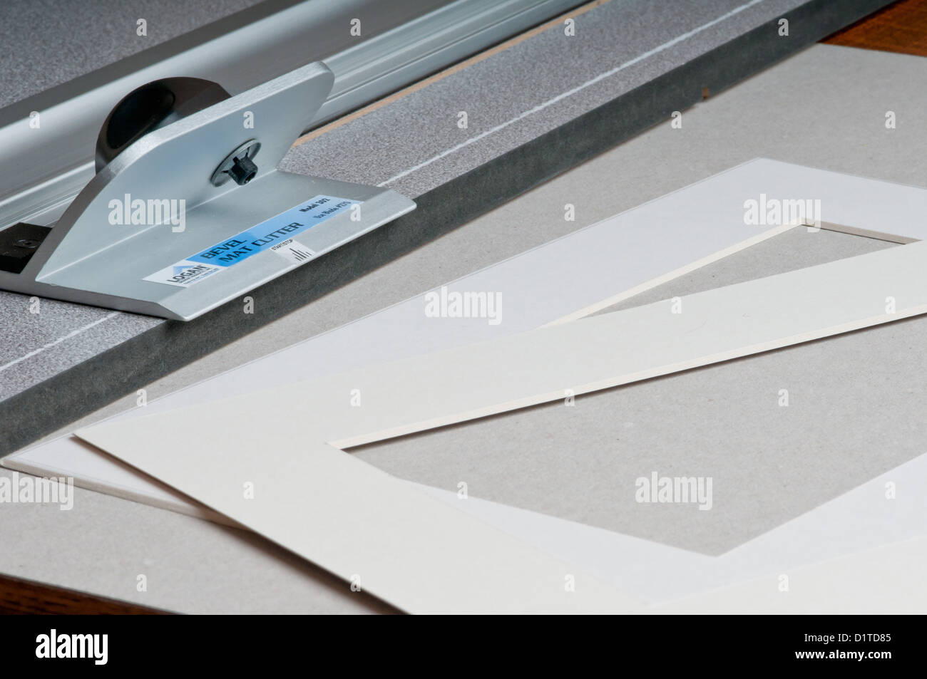 picture framers mat cutter Stock Photo Alamy