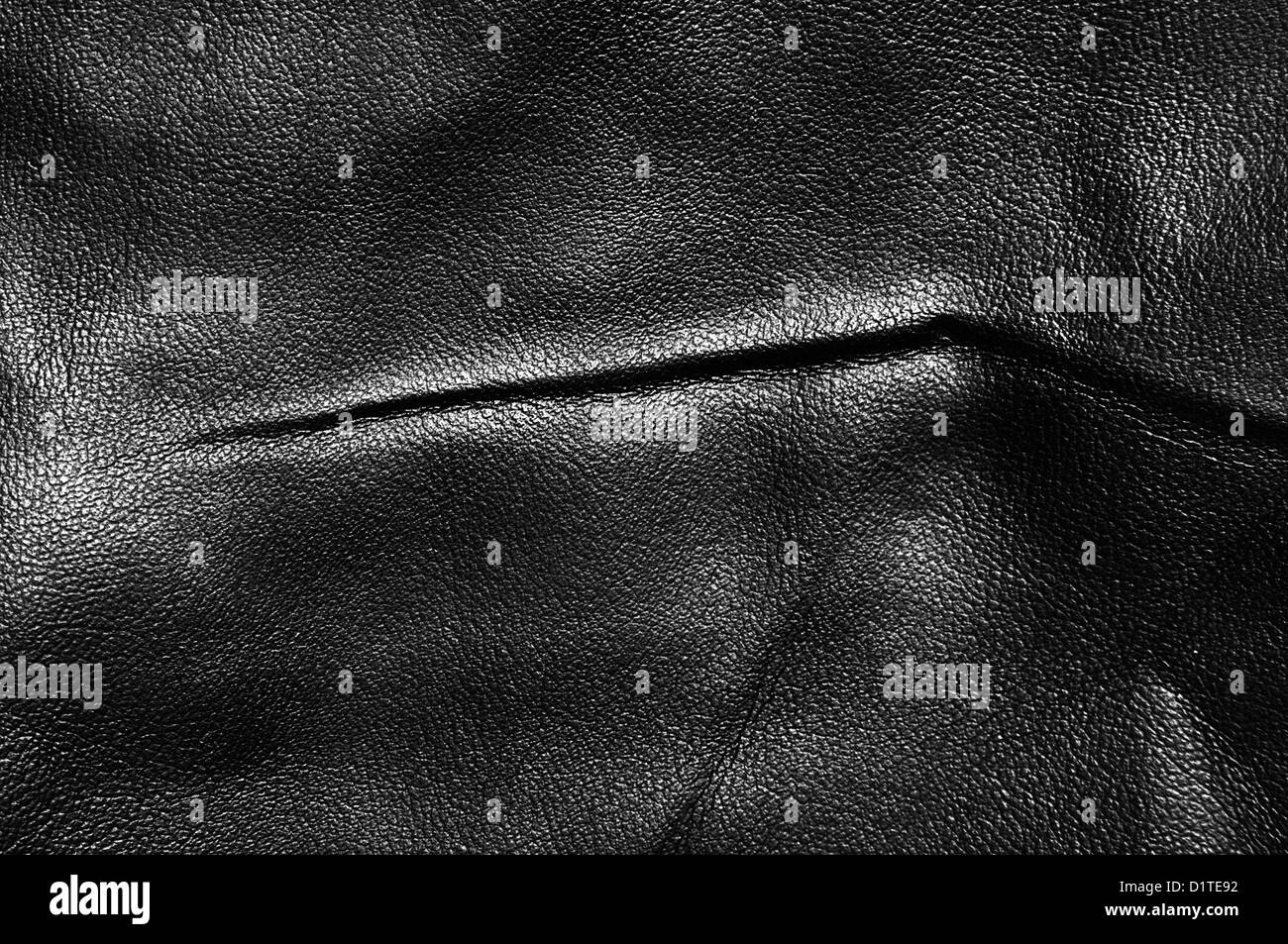 Closeup of seamless black leather texture Stock Photo - Alamy