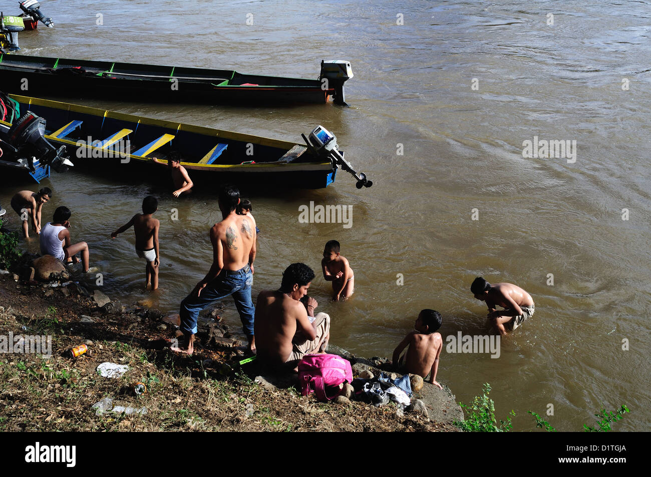 Magdalena River in NEIVA. Department of Huila. COLOMBIA Stock Photo