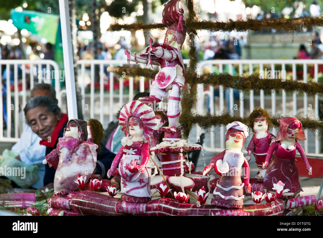 delightful group of buxom radish female figures surround a radish ...