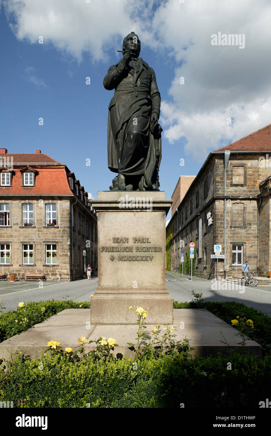 Bayreuth, Germany, the monument of the German writer Jean Paul Stock Photo