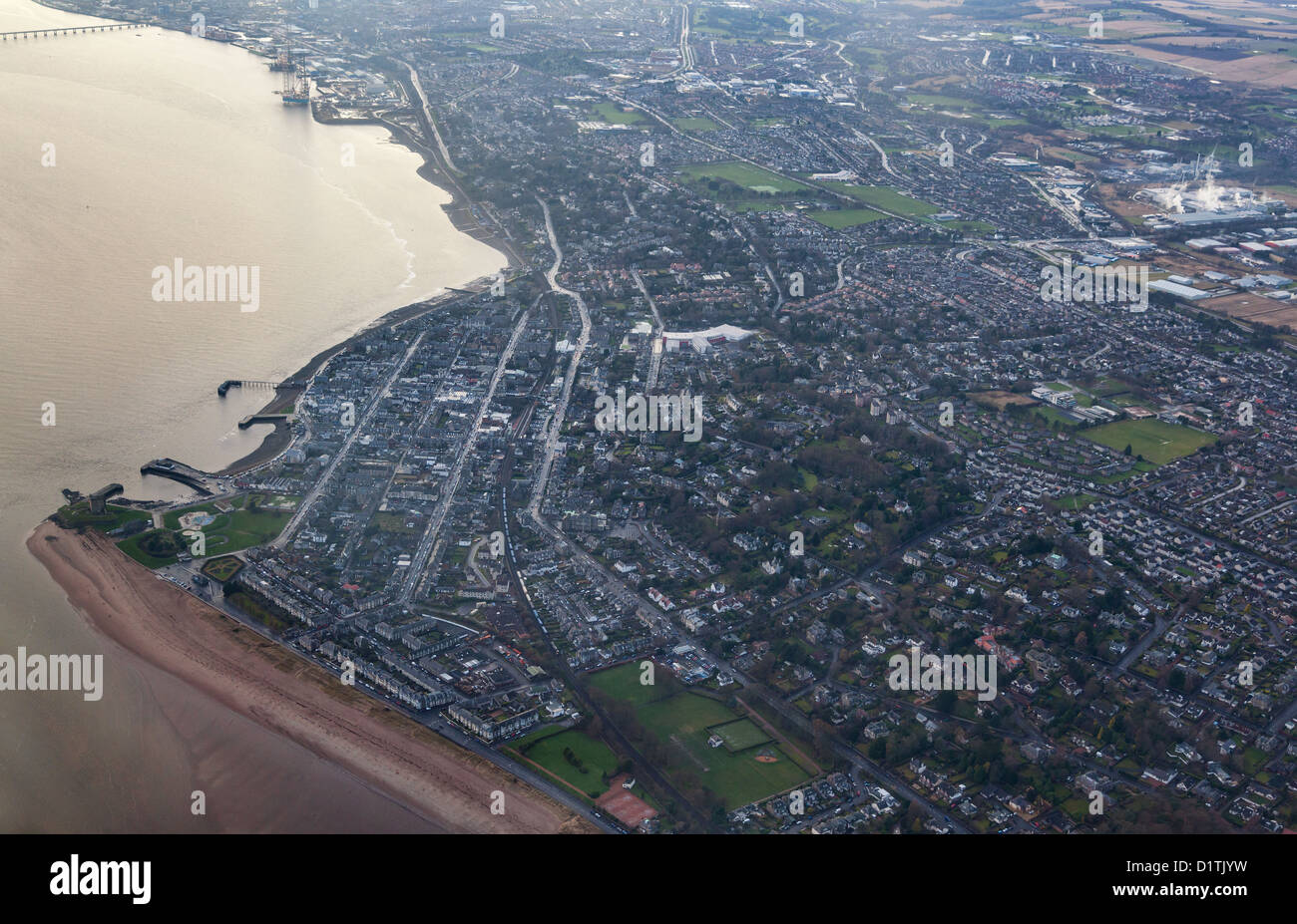 Aerial view of Broughty Ferry, Dundee, Scotland Stock Photo Alamy