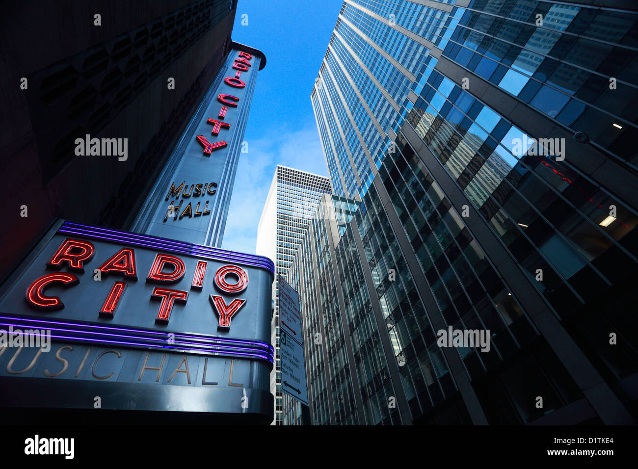 Radio City music hall in Manhattan, New York City. Stock Photo