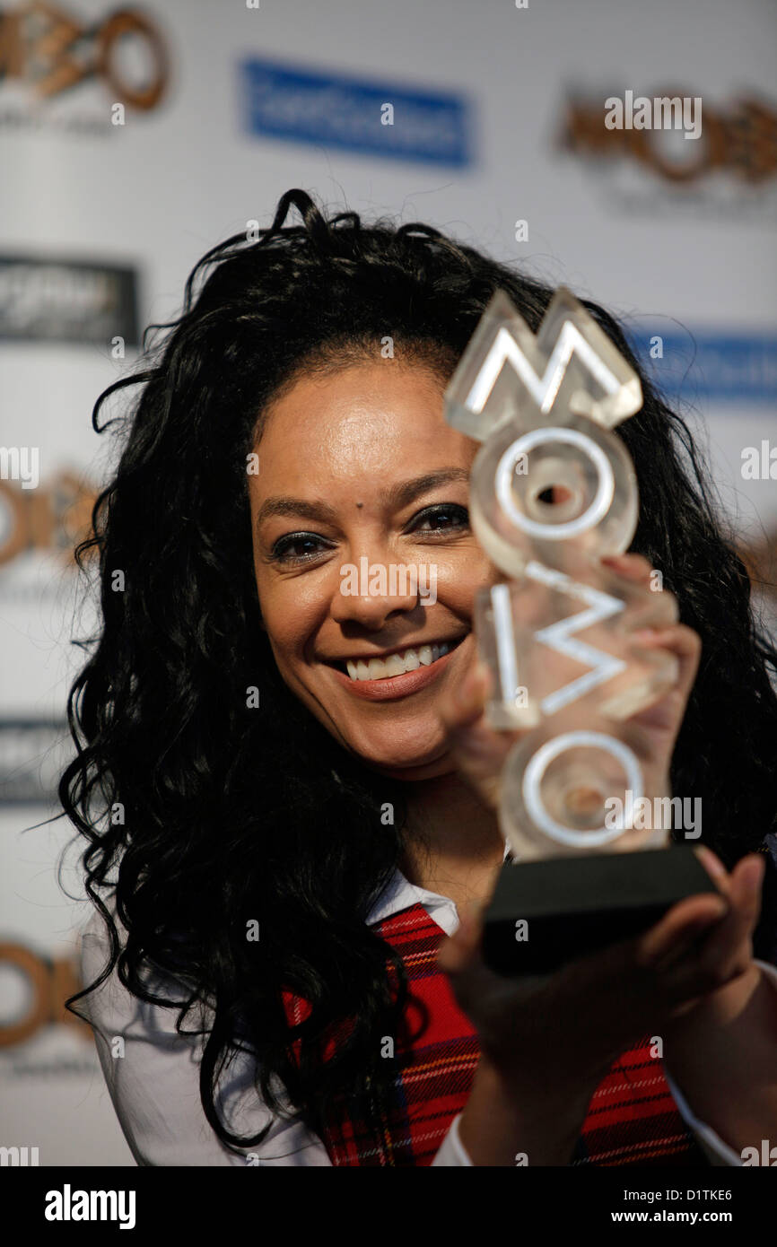 Kanya King announces MOBO awards are coming to Glasgow in 2009. Stock Photo