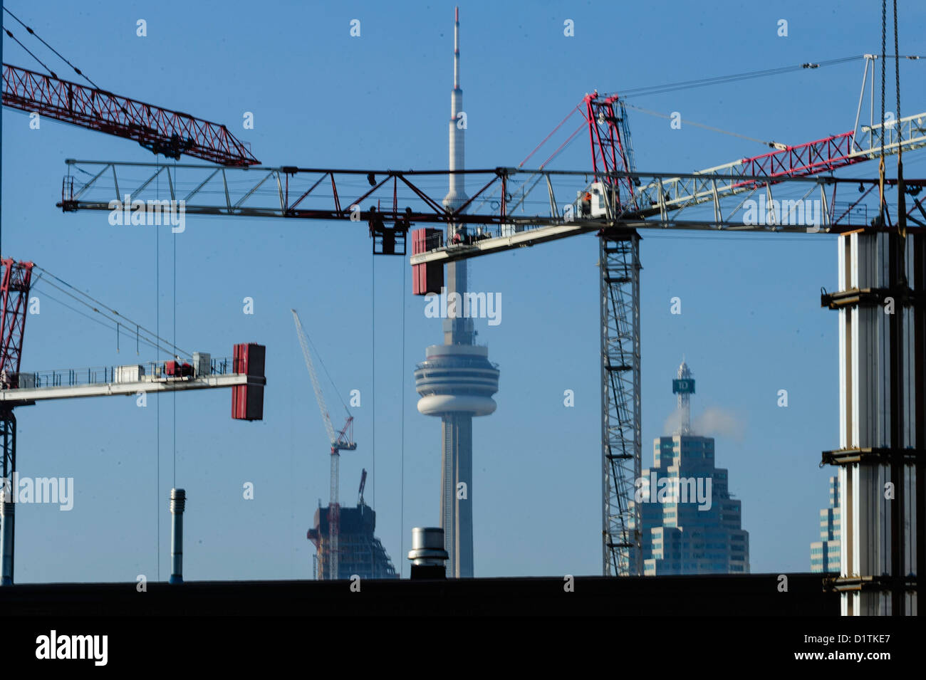 Toronto is preparing to host the 2015 Pan American/Parapan American Games with the construction of the athlete's village Stock Photo