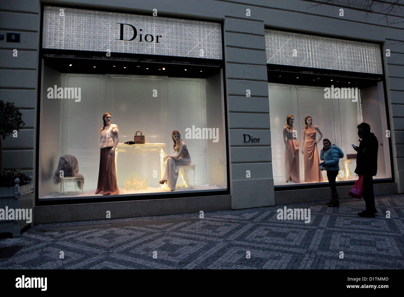 Dior, fashion store in Parizska street Prague, Old Town, Czech Republic ...