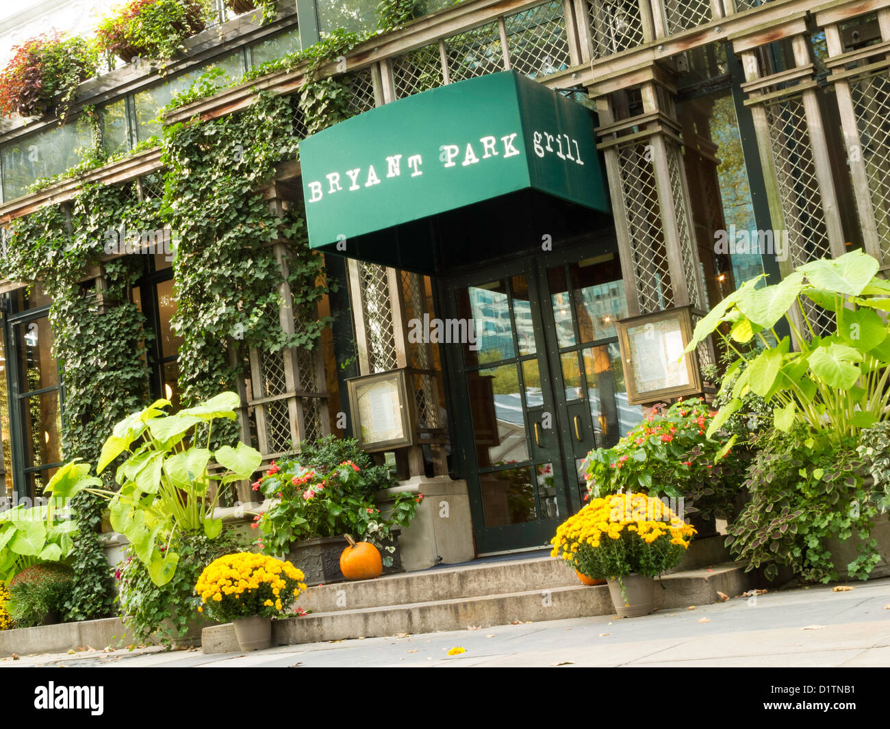 Bryant Park Grill Restaurant, Bryant Park, NYC Stock Photo