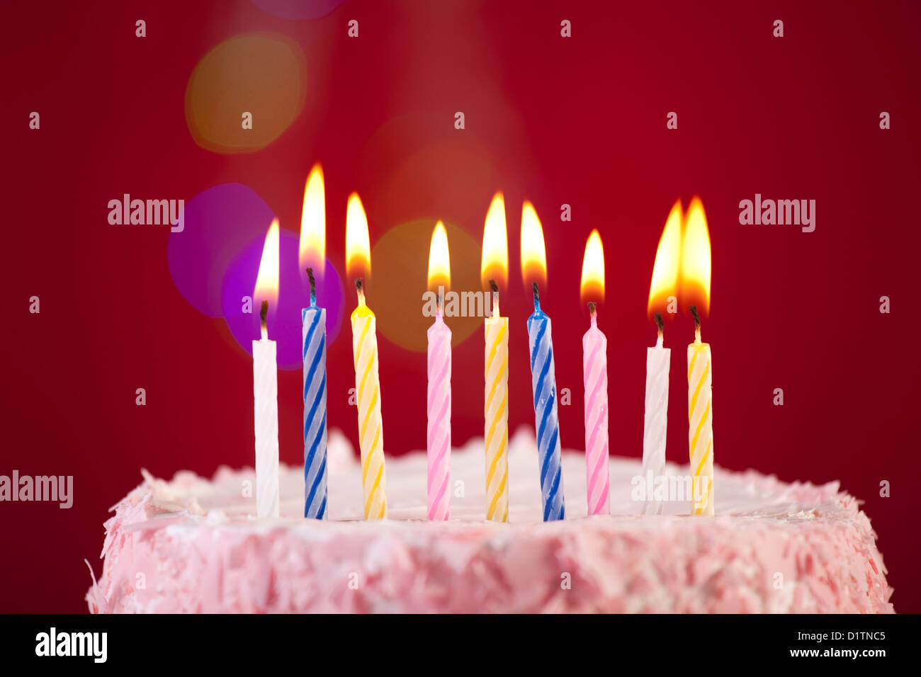 happy birthday cake Stock Photo