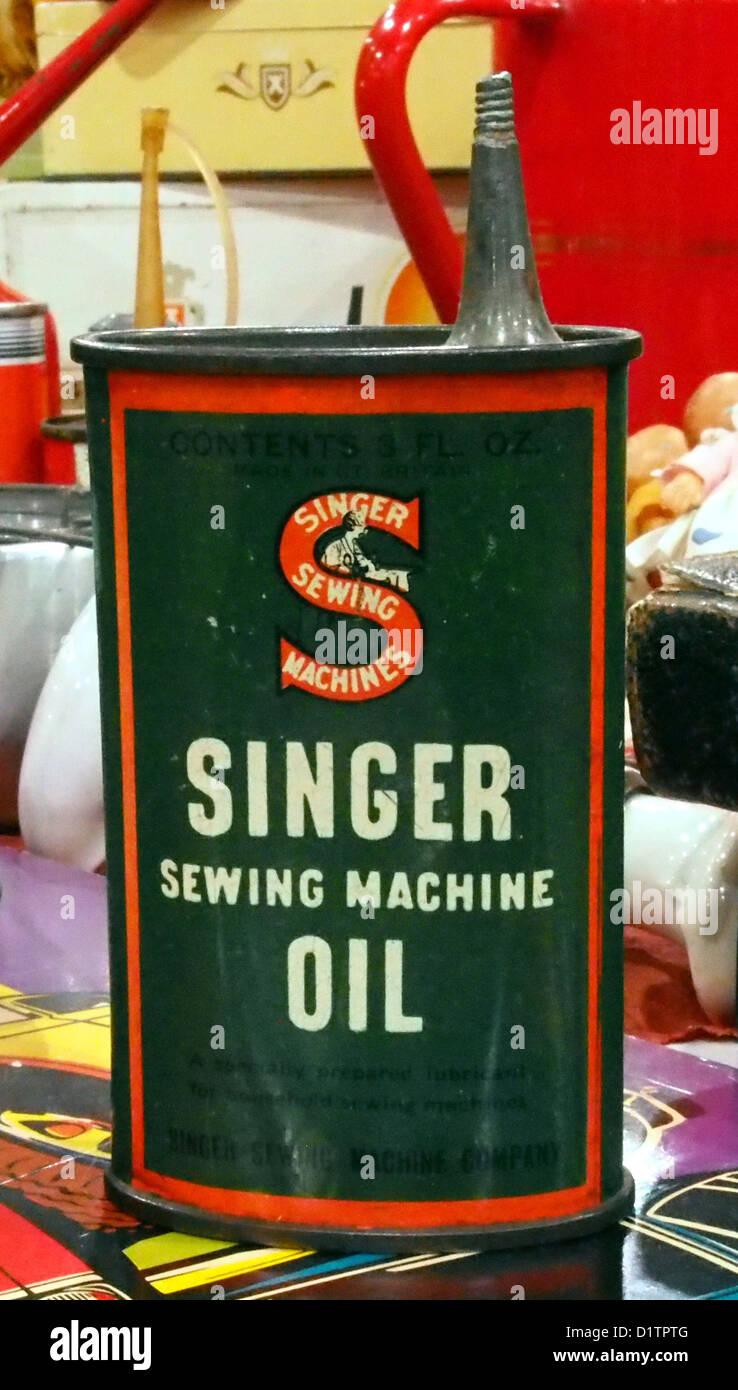 Singer sewing machine oil hi-res stock photography and