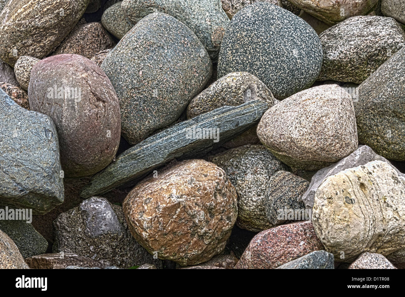 An HDR image of stones and rocks. The image was processed using five ...