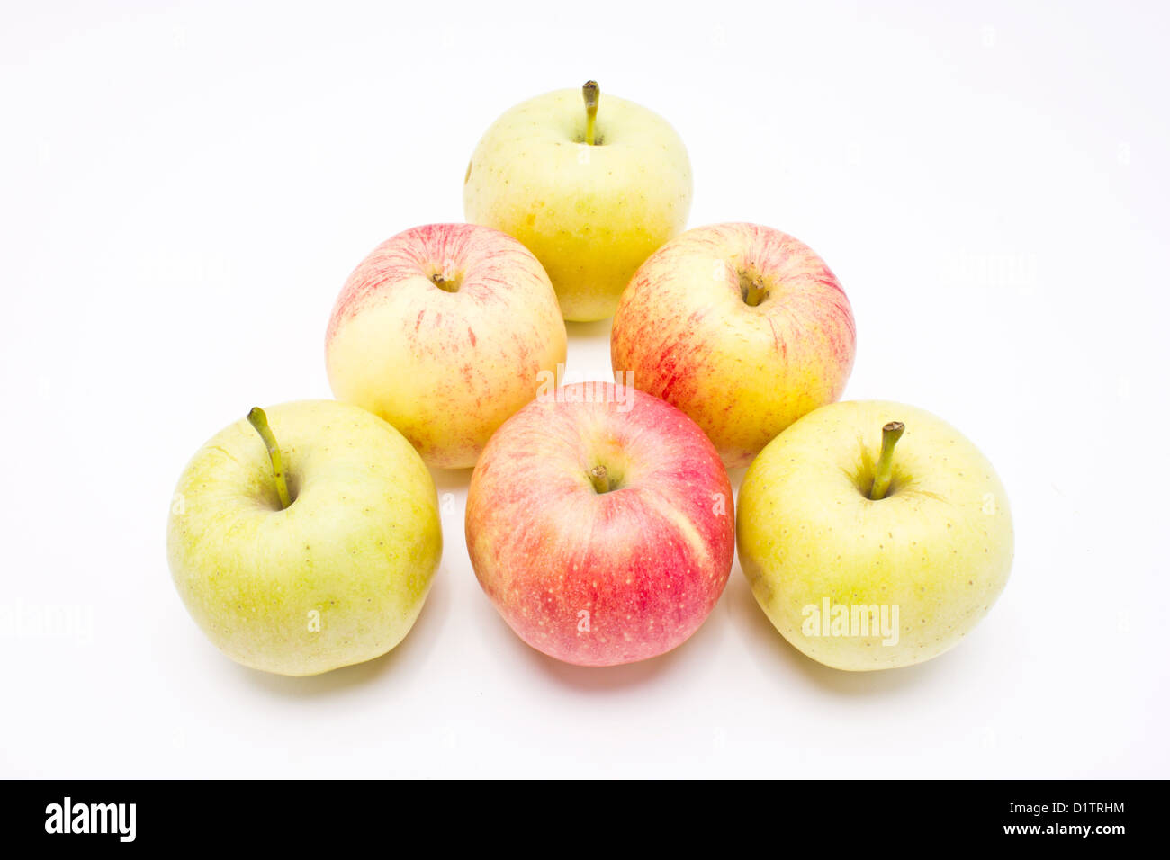 Group six apples Cut Out Stock Images & Pictures - Alamy