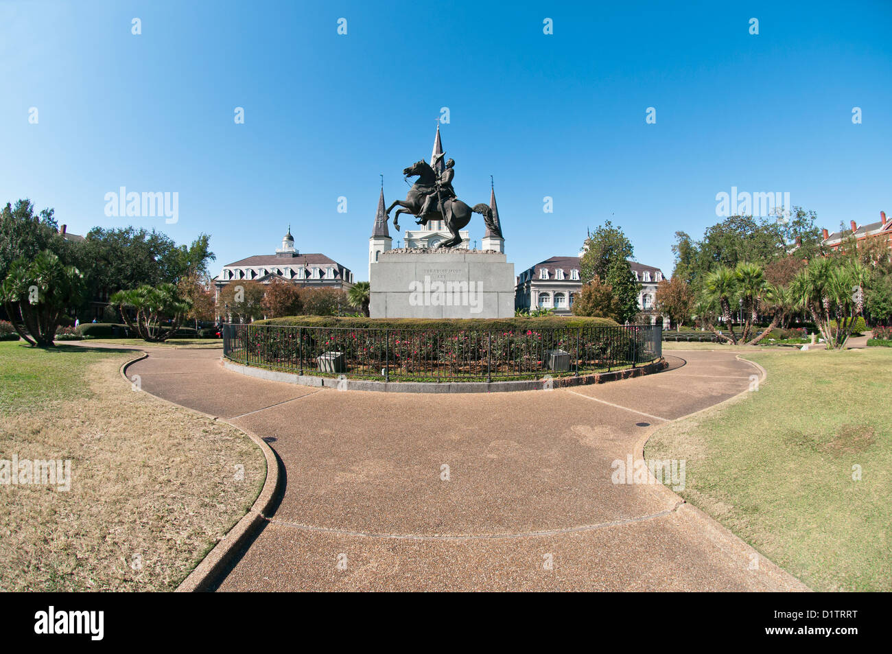 Equestrian statue of Gen. Andrew Jackson, Jackson Square, New Orleans, state of Louisiana, USA