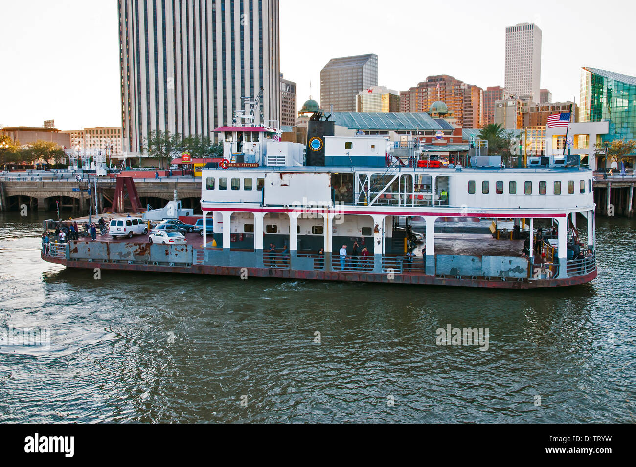 Ferry, French Quarter dock, New Orleans; state of Louisiana; USA; North