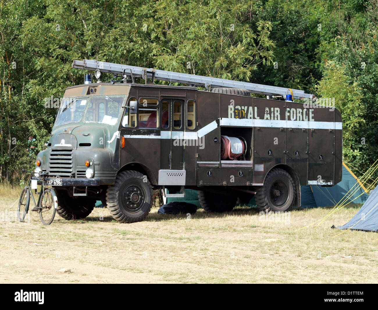 War and Peace Show....Royal Air Force Bedford Green Goddess Stock Photo