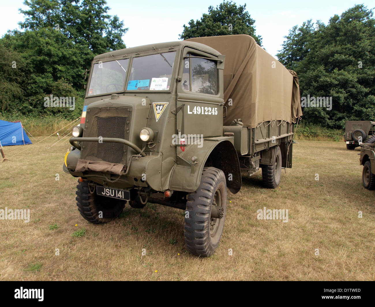 War and Peace Show....Bedford QL truck Stock Photo