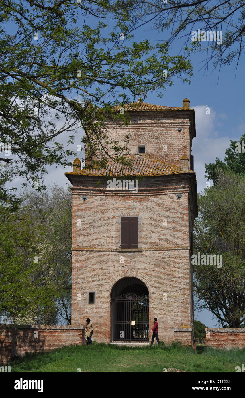 Po River Delta (Italy), Torre Abate Stock Photo