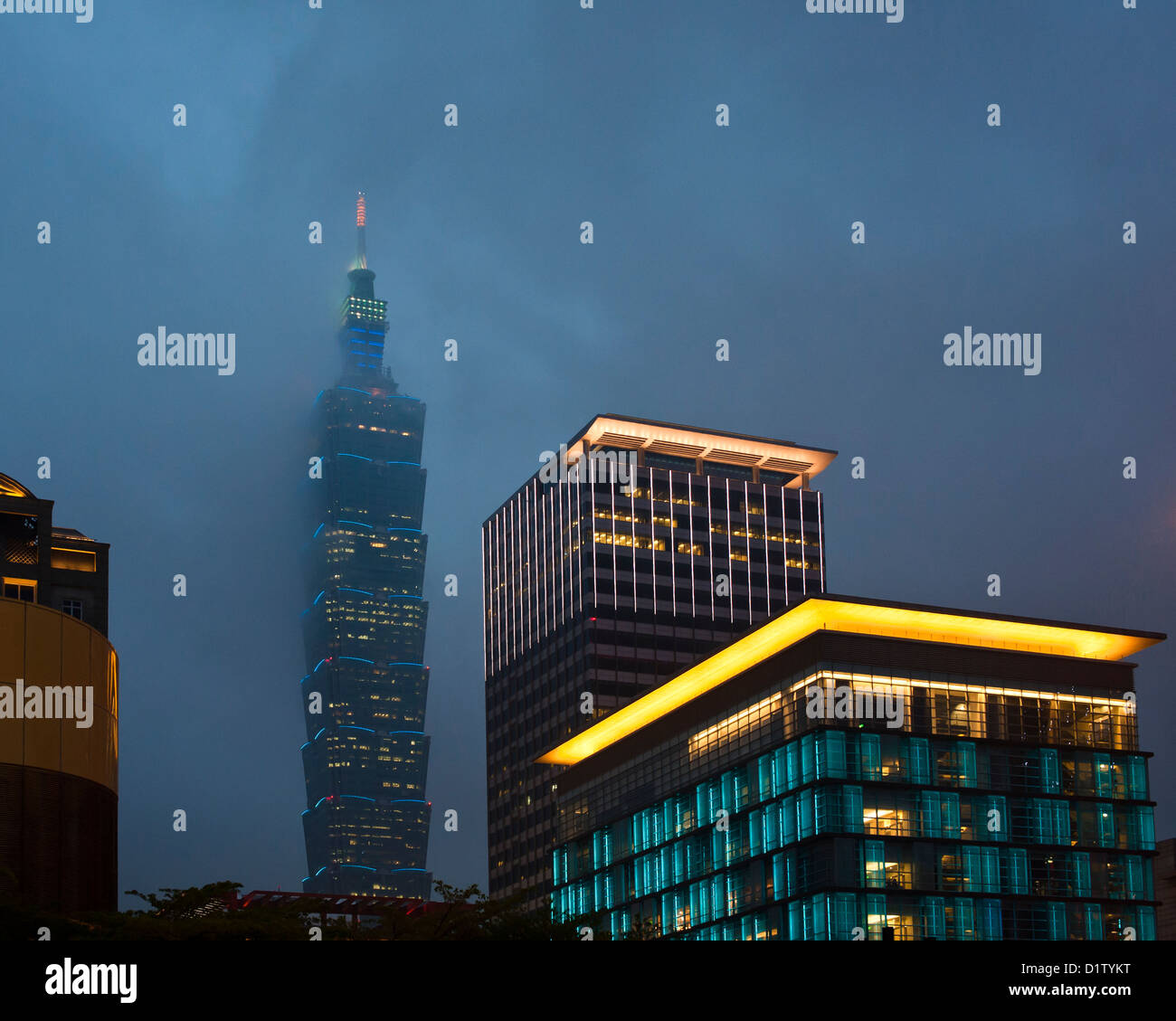 Former 'world's tallest building', Taipei 101 Stock Photo