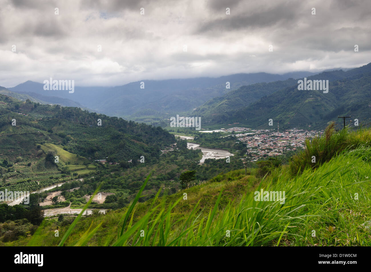 Orosi Valley in Cartago Province. Costa Rica Stock Photo
