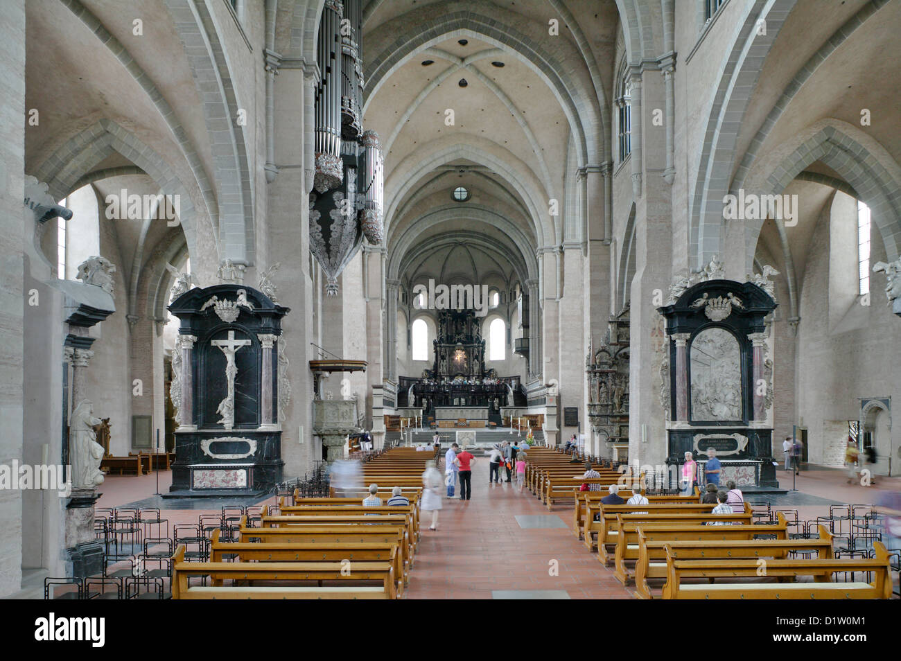 Trier, Germany, Trier Cathedral interior of the high altar Stock Photo