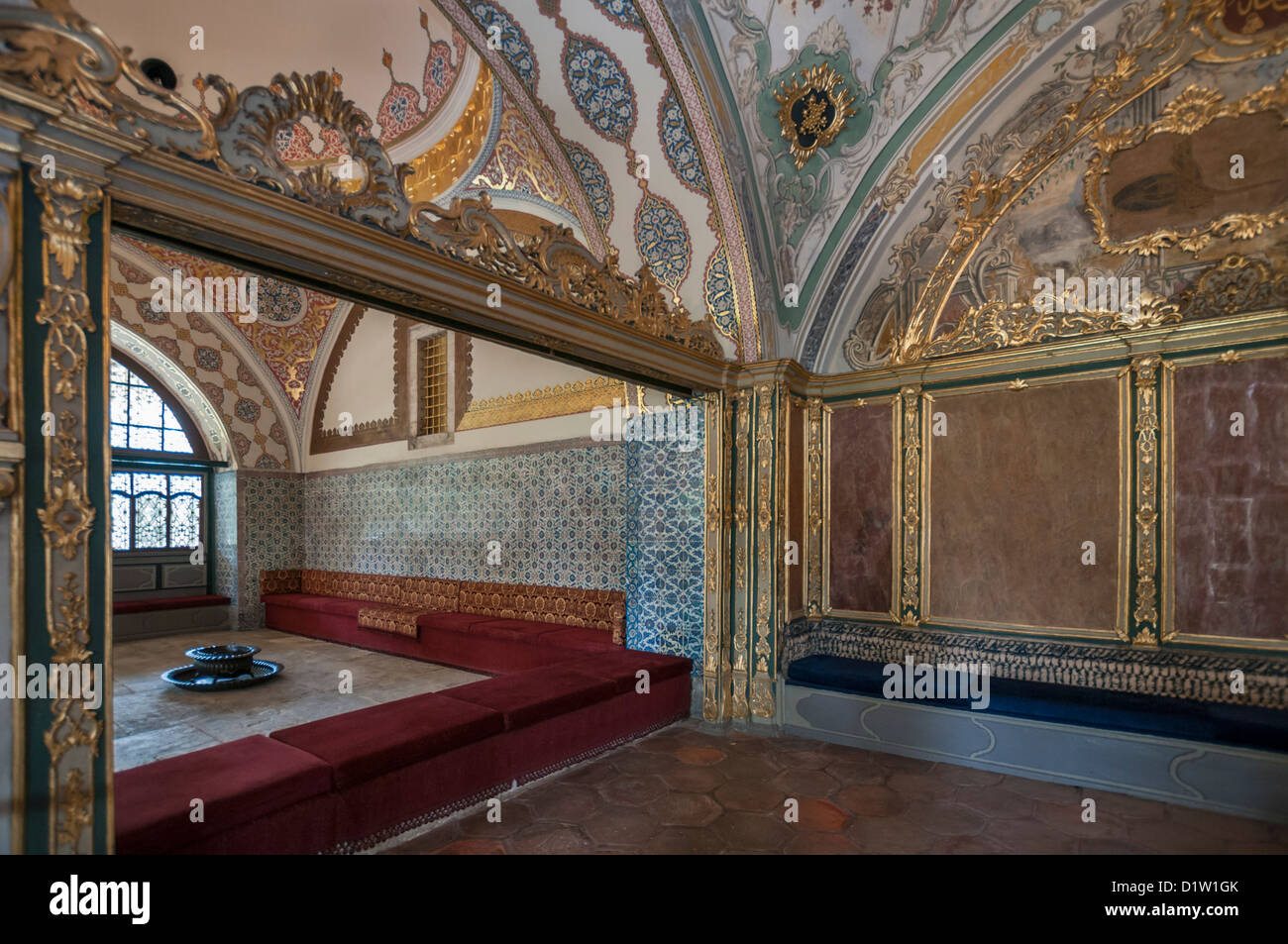Imperial Council Chamber, Topkapi Palace, Istanbul, Turkey Stock Photo